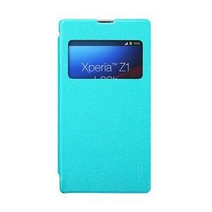 Чехол-книжка для Sony Xperia Z1 - ROCK Excel голубой