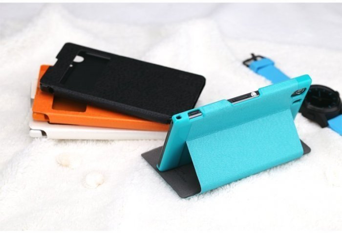 Чохол-книжка для Sony Xperia Z1 - ROCK Excel блакитний