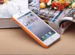 Чехол-накладка для Apple iPhone 5/5S - ROCK Impress оранжевый