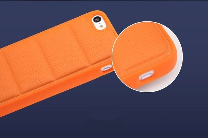 Чехол-накладка для Apple iPhone 5C - ROCK Matts оранжевый