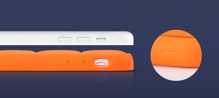 Чехол-накладка для Apple iPhone 5C - ROCK Matts оранжевый