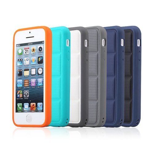 3D чехол ROCK Matts белый + серый для iPhone 5C