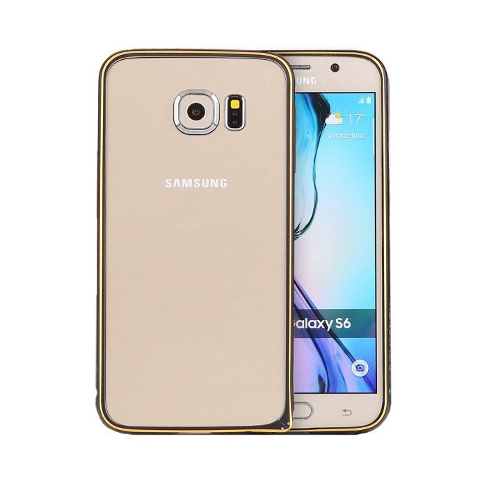 Чохол-бампер Samsung Galaxy S6 - Totu Mellow Element чорний + золотистий