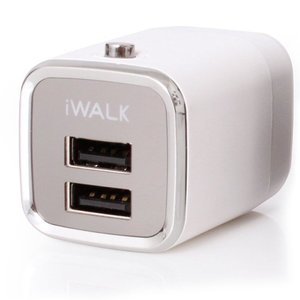 Мережевий зарядний пристрій IWALK Dolphin, 2 USB, 2,1A біле