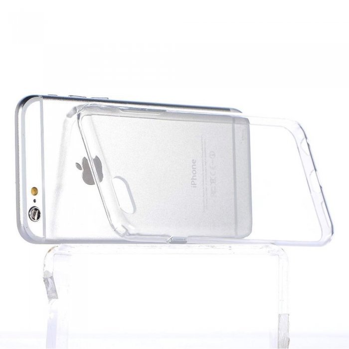 Силіконовий чохол COTEetCI ABS прозорий + сріблястий для iPhone 6 Plus/6S Plus