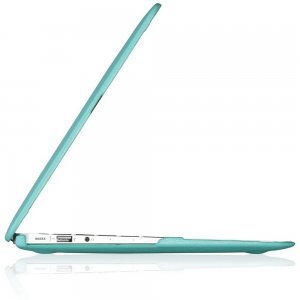Чохол для Apple MacBook Air 13" - Kuzy Leather Hard Case блакитний (Teal)
