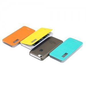 Чехол-книжка для Apple iPhone 5C - ROCK New Elegant желтый