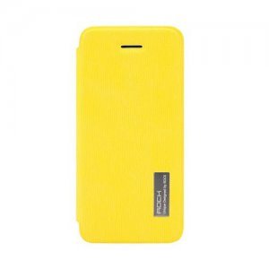 Чехол-книжка для Apple iPhone 5C - ROCK New Elegant желтый