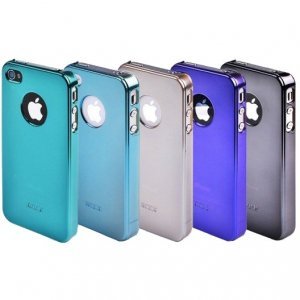 Чехол-накладка для Apple iPhone 4/4S - ROCK New Ti Shell голубой
