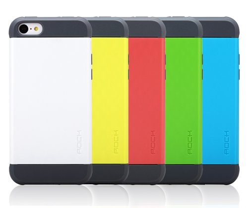 Чехол-накладка для Apple iPhone 5C - ROCK Shield синий