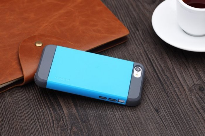 Чехол-накладка для Apple iPhone 5C - ROCK Shield синий