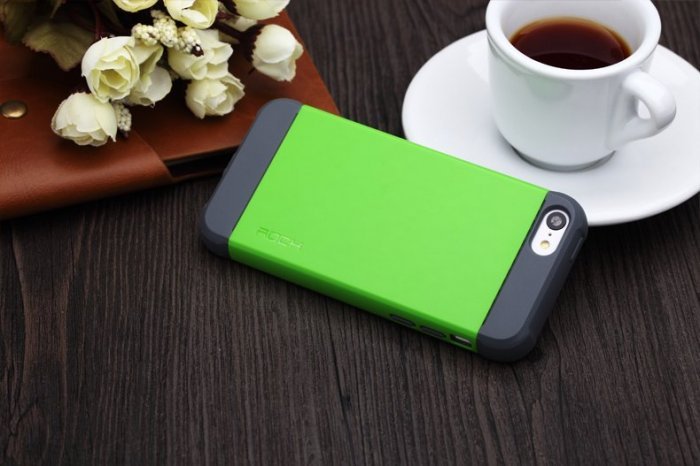 Пластиковый чехол ROCK Shield зеленый для iPhone 5C