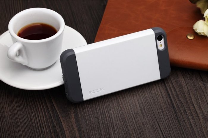 Пластиковый чехол ROCK Shield белый для iPhone 5C