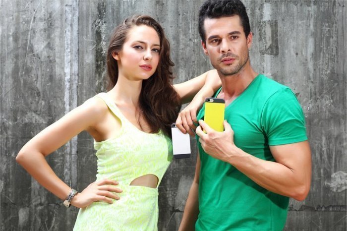 Пластиковый чехол ROCK Shield желтый для iPhone 5C