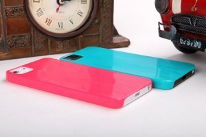 Пластиковый чехол ROCK Texture голубой для iPhone 5/5S/SE