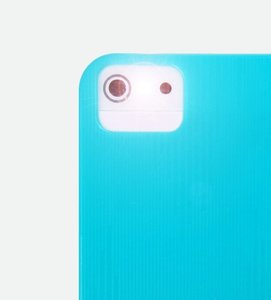 Пластиковый чехол ROCK Texture голубой для iPhone 5/5S/SE