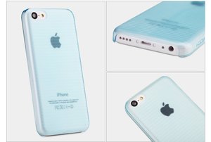 Чехол-накладка для Apple iPhone 5C - ROCK Texture синий