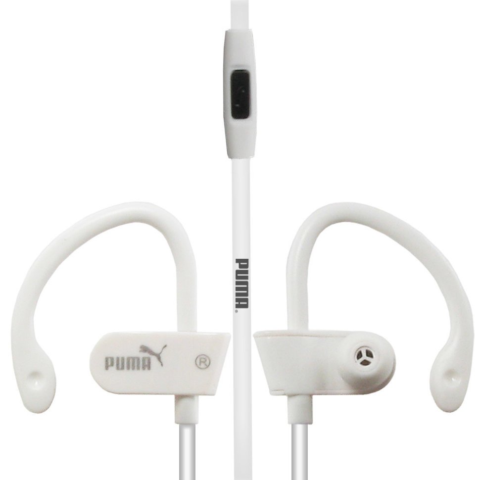 Навушники Puma Sport з мікрофоном, білі