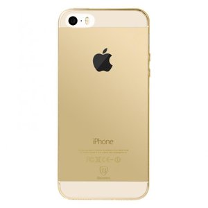 Напівпрозорий чохол Baseus Simple золотий для iPhone 5/5S/SE
