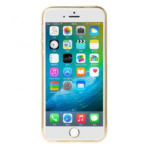 Полупрозрачный чехол Baseus Simple золотой для iPhone 5/5S/SE