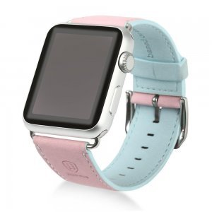 Ремінець Baseus Colorful рожевий + синій для Apple Watch 38/40 мм