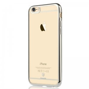Силіконовий чохол Baseus Shining сріблястий для iPhone 6 Plus/6S Plus