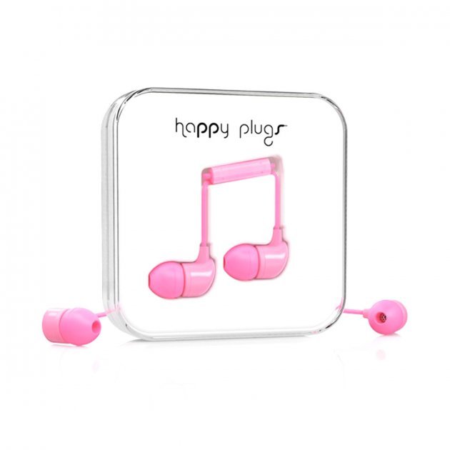 Наушники Happy Plugs In-Ear розовые