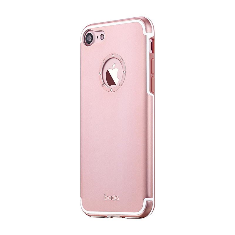 Чехол со стразами iBacks Diamond Ring розовое золото для iPhone 8/7/SE 2020