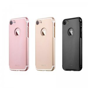 Защитный чехол iBacks Essence Aluminum розовое золото для iPhone 8/7/SE 2020