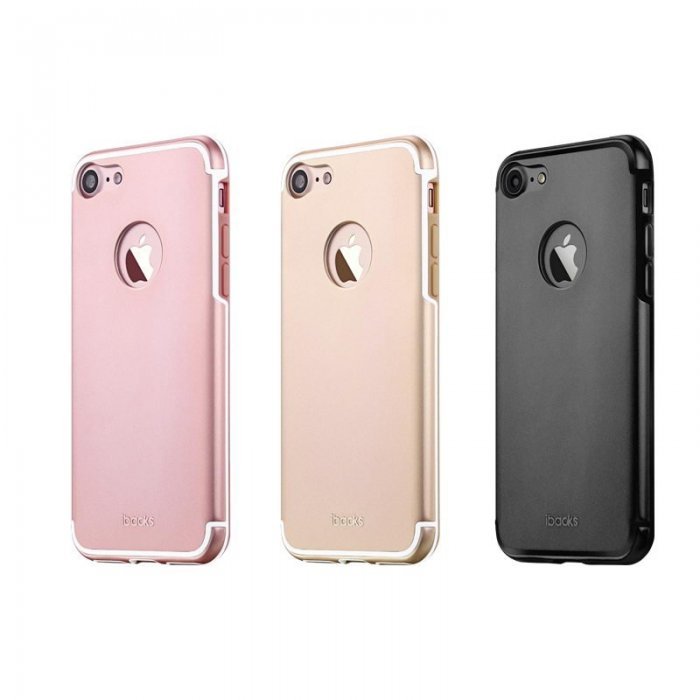 Защитный чехол iBacks Essence Aluminum розовое золото для iPhone 8/7 Защитный чехол iBacks Essence Aluminum розовое золото для iPhone 8/7