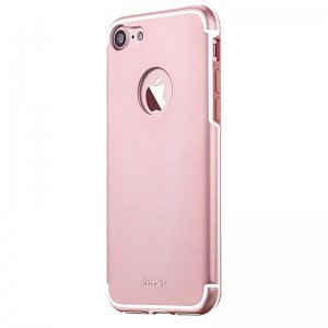 Защитный чехол iBacks Essence Aluminum розовое золото для iPhone 7 Plus