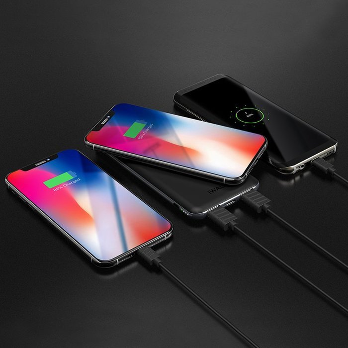Зовнішній бездротовий акумулятор iWalk Chic Air 8000mAh чорний (уцінка W) Зовнішній бездротовий акумулятор iWalk Chic Air 8000mAh чорний (уцінка W)