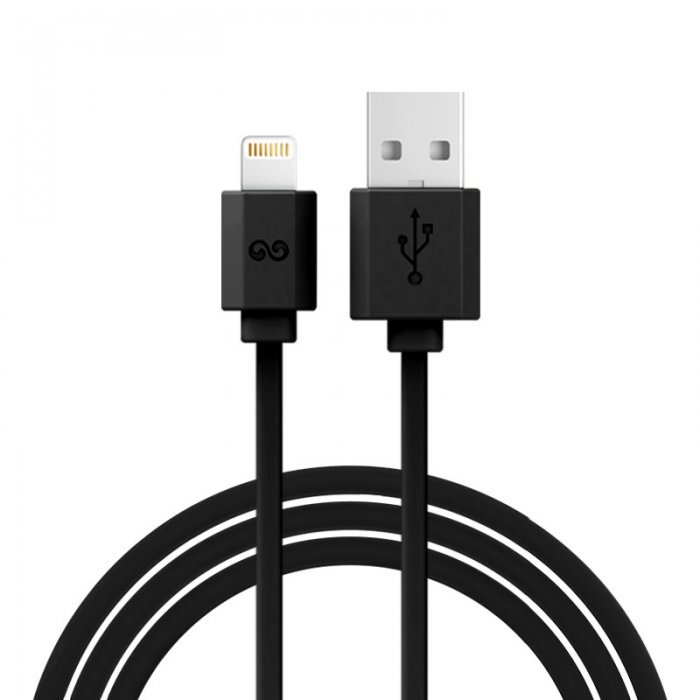 Lightning кабель iWalk Trione 2м, черный для iPhone/iPad/iPod