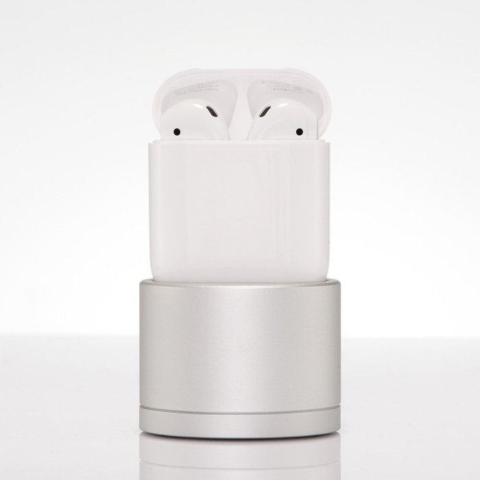 Док-станція Coteetci Base20 для Apple AirPods срібляста Док-станція Coteetci Base20 для Apple AirPods срібляста