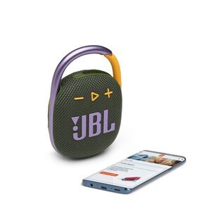 Портативна акустика JBL Clip 4 зелена (JBLCLIP4GRN)