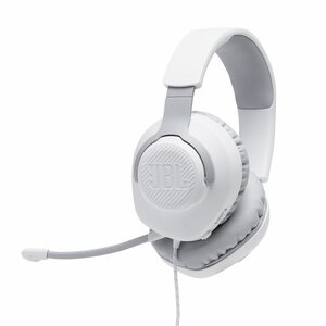 Ігрові навушники JBL Quantum 100 білі (JBLQUANTUM100WHT)