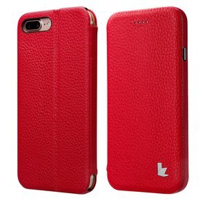 Чехол Jisoncase Genuin красный для iPhone 8 Plus/7 Plus