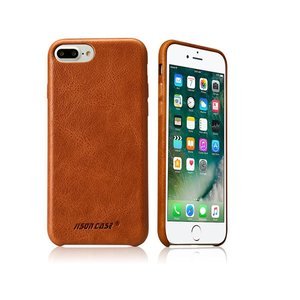 Кожаный чехол Jisoncase Vintage Genuine handmade коричневый для iPhone 8 Plus/7 Plus