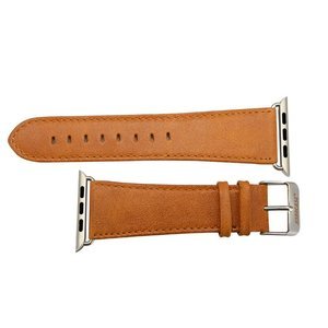 Ремешок Jisoncase Genuine leather Vintage коричневый для Apple Watch 42/44/45/49 мм