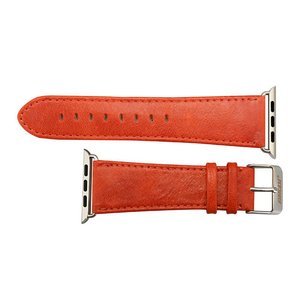 Ремешок для Apple Watch 38/40 мм - Jisoncase Genuine leather Vintage красный