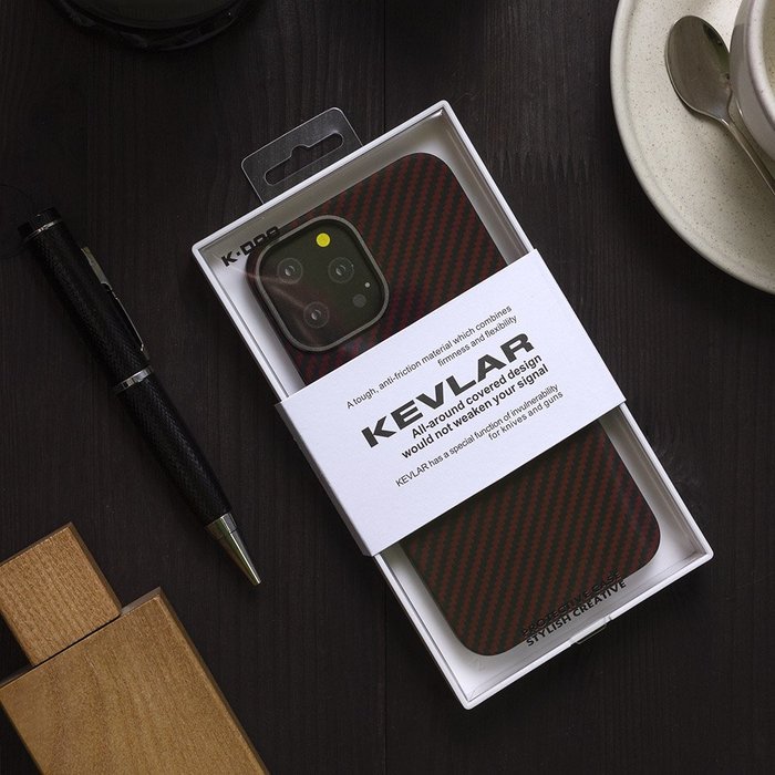 Чохол K-DOO Kevlar червоний для iPhone 12 mini
