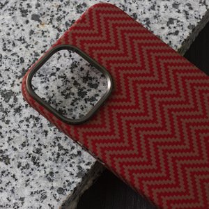 Чохол K-DOO Kevlar M Pattern червоний для iPhone 12 mini