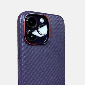 Чохол K-Doo Mag Noble Collection Carbon фіолетовий для iPhone 14 Pro