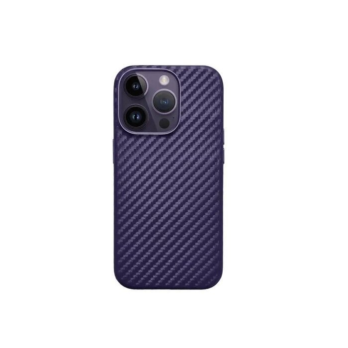Чохол K-Doo Mag Noble Collection Carbon фіолетовий для iPhone 14