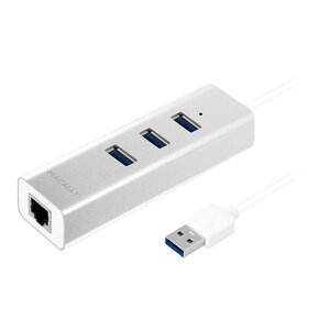 Хаб Macally USB-A 3.0 на 3*USB-А 3.0 с Gigabit Ethernet (U3HUBGBA)