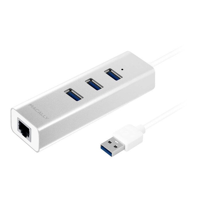 Хаб Macally USB-A 3.0 на 3*USB-А 3.0 з Gigabit Ethernet (U3HUBGBA)