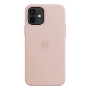 Силиконовый чехол розовый для iPhone 12/12 Pro