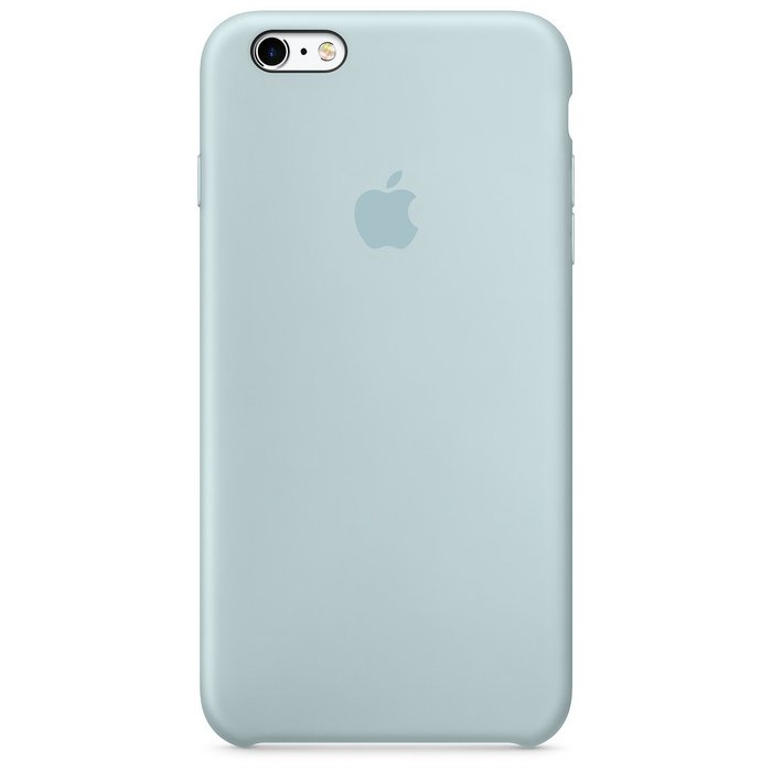 Силиконовый чехол светло-синий для iPhone 6/6S