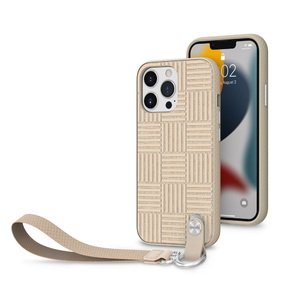 Moshi Altra Slim Hardshell Case with Wrist Strap Sahara Beige for iPhone 13 Pro (99MO117703)