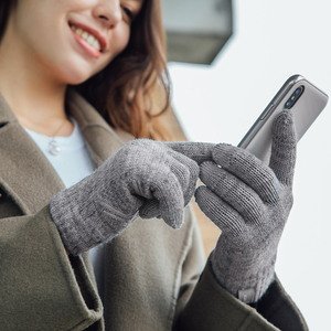 Moshi Digits Touch Screen Gloves Light Gray M (99MO065013)